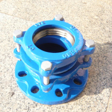 ductile iron pipe fittings joint restrained flange adaptor for PE/PVC PIPE